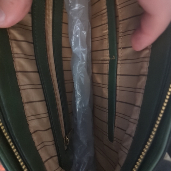 High Quality Well Crafted Green Flower Patterned Handbag With New Straps - Picture 9 of 9